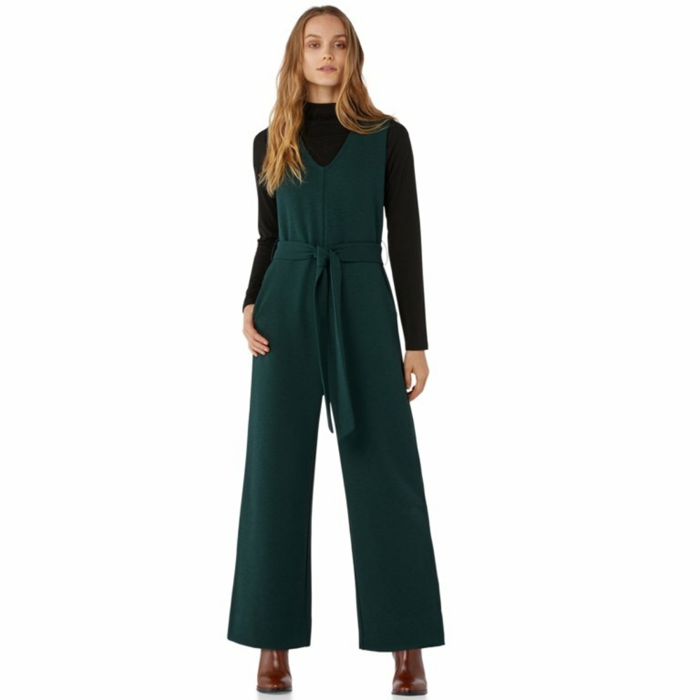 NWT'S Free Assembly V-Neck Sleeveless Regular Fit Jumpsuit - Green - XS